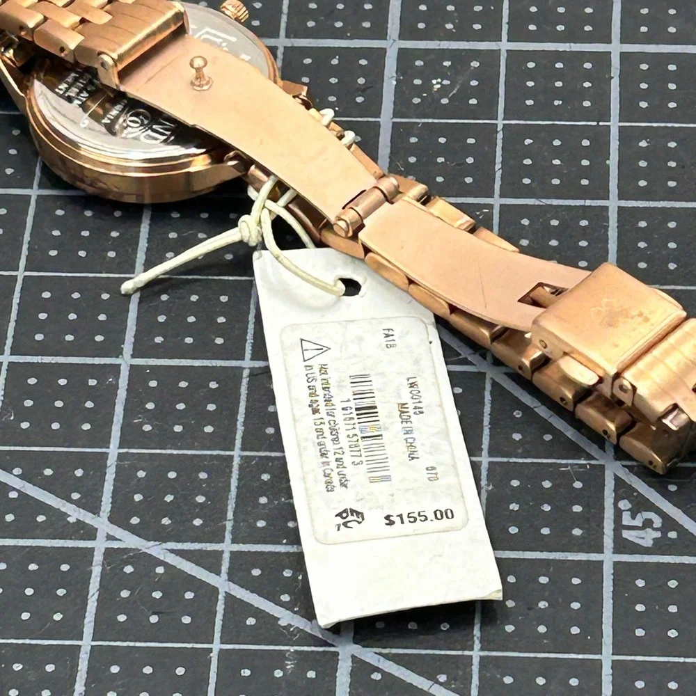 Lucky Brand Rose Gold‎ Tone Stainless Steel Watch LW00146 with Original Tag